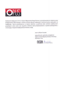 kurs rodo referencje OPUS